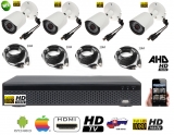 AHD 4 kanálový kamerový set 5 Mpix 1TB HDD